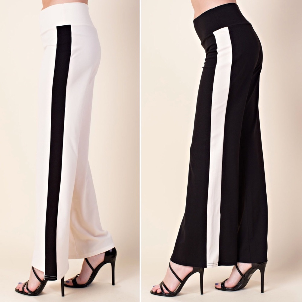 ✅NEW ARRIVAL➡️Wide Leg Color-Block Pants - Picture 3 of 7